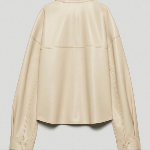 Babaton Pelli Hip Vegan Leather Shirt Jacket - Picture 14 of 15